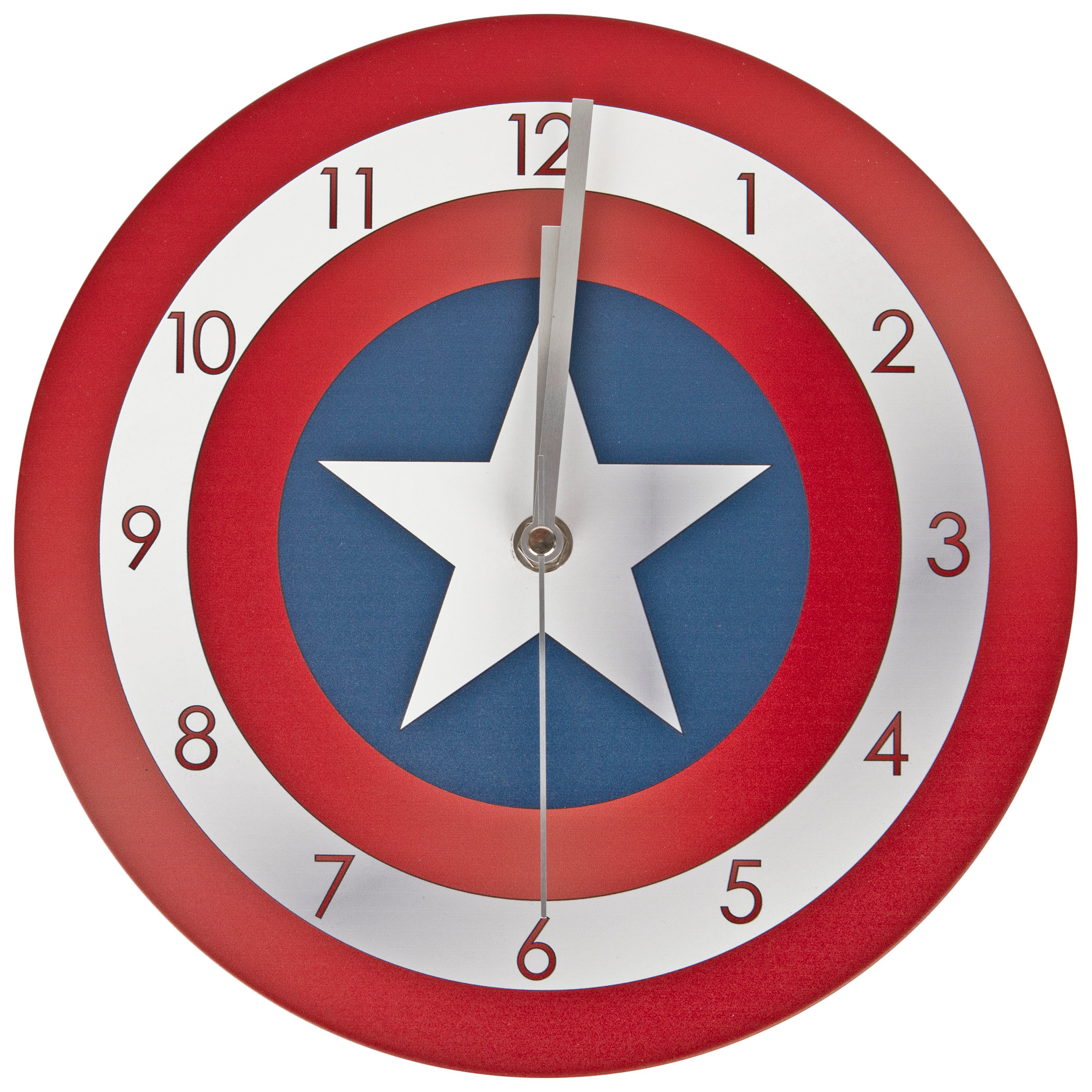 Captain America Shield Symbol Clock